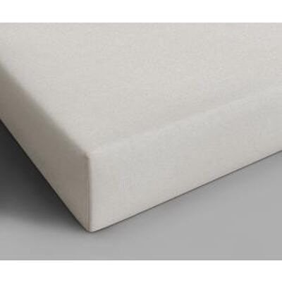 100% cotton fitted sheet-70 x 200 Cream