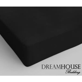 Drap housse 100% coton - 200 x 220 Noir 1