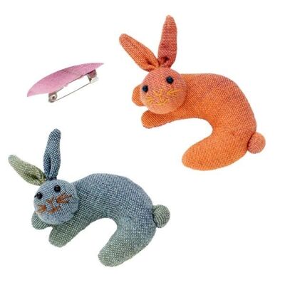 Accessory brooch rabbit