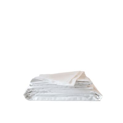 Ropa de cama infantil algodón satinado blanco