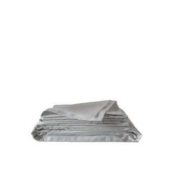 Parure de lit enfant satin de coton gris clair 1