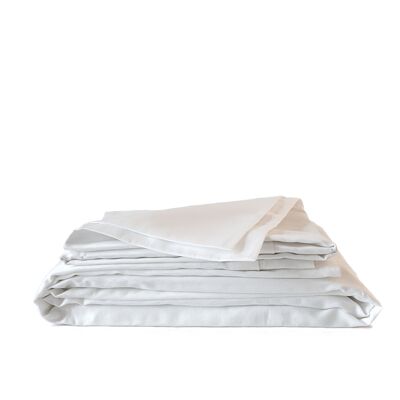 Satin de coton 140x200 blanc