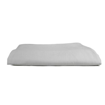 Bed sheet half linen 275x275 light grey