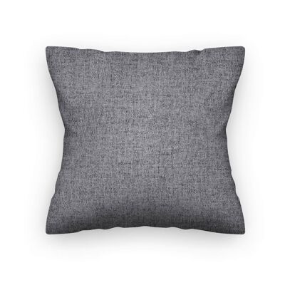 Funda de almohada de franela gris oscuro