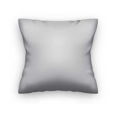 Half-linen cushion cover light grey