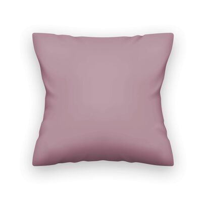 Half-linen cushion cover mauve