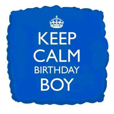 Ballon aluminium Keep Calm Birthday Boy