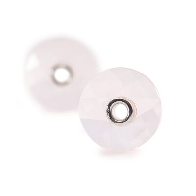 Charmes de quartz rose pour boucles d'oreilles