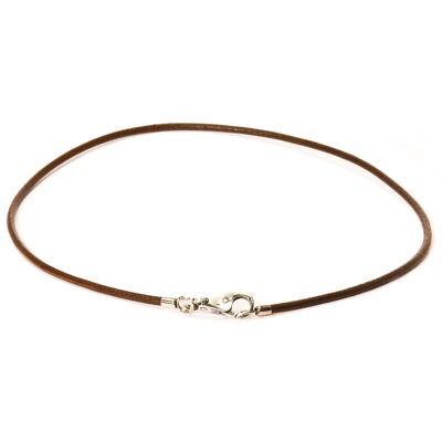 brown leather necklace