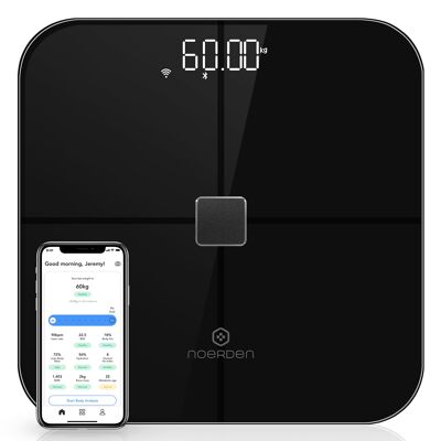 SENSORI Wi-Fi Smart Body Scale - Black