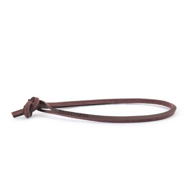 Single Strap Leather Bracelet, Brown