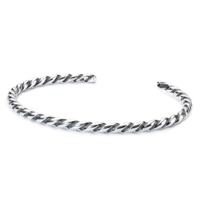 Sterling Silver Braided Rigid Bracelet