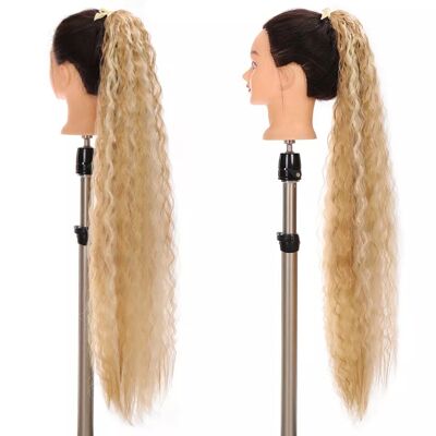 32 pouces Long Bouclés F27-613 Extensions de Cheveux Queue de Cheval Synthétiques pour Femmes
