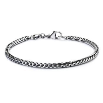 Bracelet en argent sterling avec fermoir basique 1