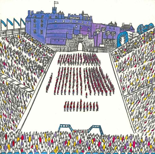 Edinburgh Royal Military Tattoo, signed reproduction print