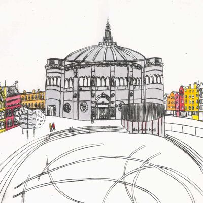 McEwan Hall, University of Edinburgh, signed reproduction print