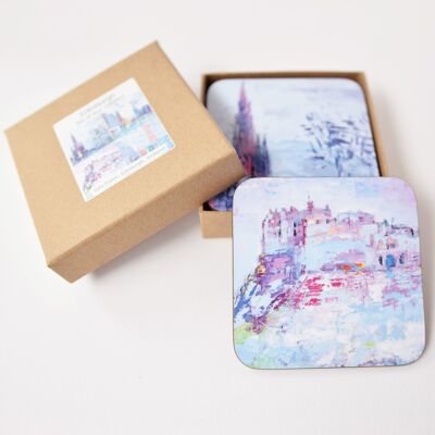 Images of Edinburgh set of four coasters