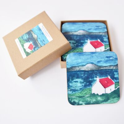 Road to Applecross set of four coasters