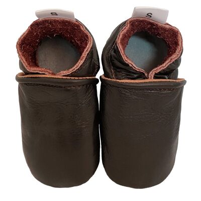 Babyslofjes Plain Brown XL (EUR 24/25)