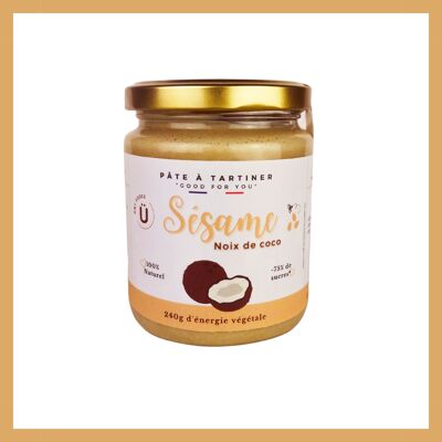 Sesame and coconut spreads - 240g glass