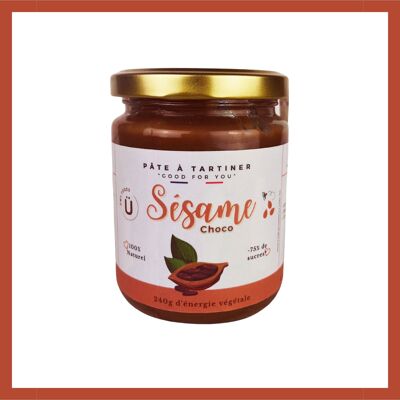 Sesame and chocolate spreads - 240g glass