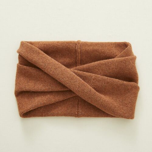 Cashmere Twist Headwrap/Cowl in Chestnut