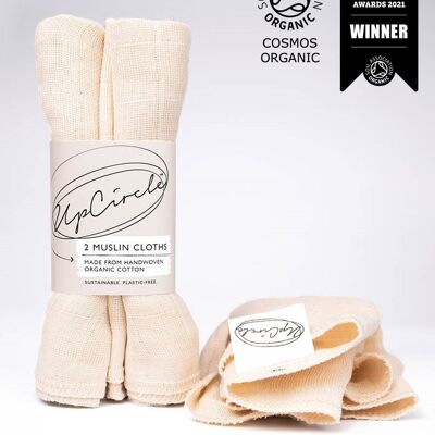 Organic, Sustainable & Unbleached Reusable Muslin Cloths