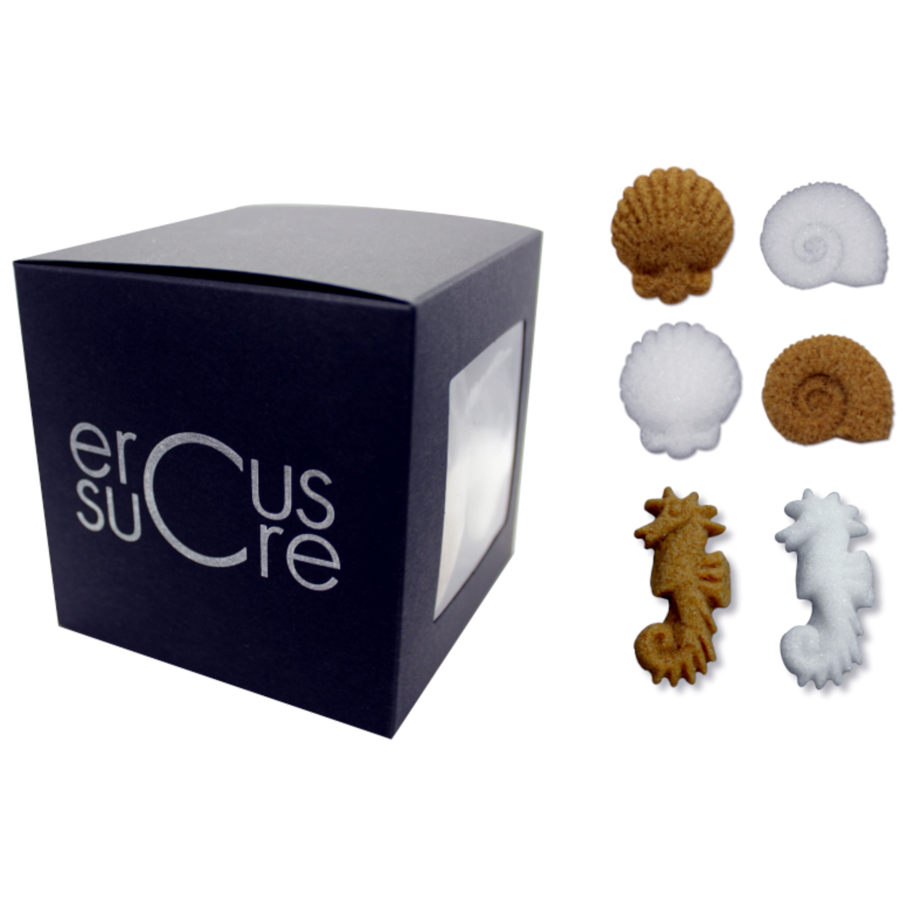 Sucres coquillages - Coffret Bord de Mer - 30 sucres ensachés
