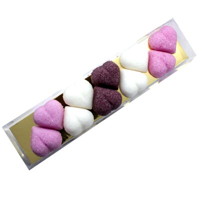 Sugars 10 Colored Hearts - Valentine's Day - Wedding - Reglette 10 Colored Hearts
