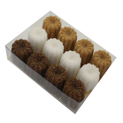 Fluted Sugars - Box of 12 Fluted Sugars