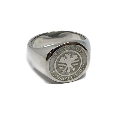 Deutscher Fussball Stainless Steel Ring - silver