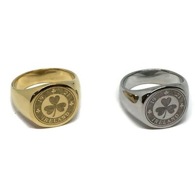 Ireland 1921 Stainless Steel Ring - gold