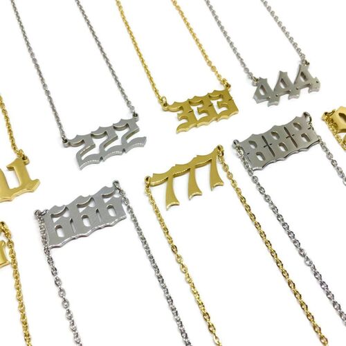 Angel Number Numerology Necklace - gold