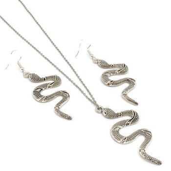 Ensemble collier et boucles d'oreilles serpent - Or - Collier 1