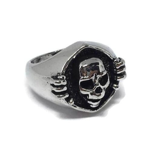 Escaping Skeleton Skull Ring