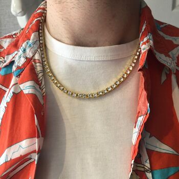 Collier Chaîne Iced Out Tennis 2
