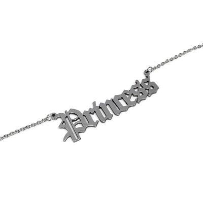 Old English 'Princess' Necklace - Silver