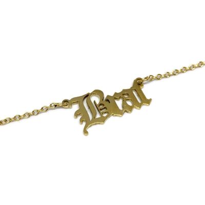Old English 'Brat' Necklace - Gold