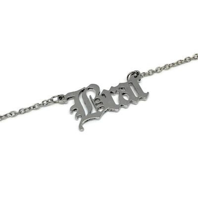 Old English 'Brat' Necklace - Silver