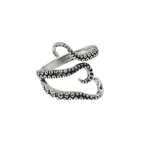 Octopus Tentacle Gold / Silver Ring - Gold