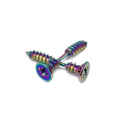 Screw Stainless Steel Earrings - Multi-Coloured
