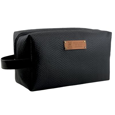 Nomadic pencil case M, “Tortoiseshell” black