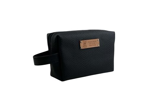 Trousse nomade S, "Ecaille" noir