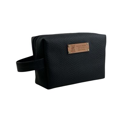 Nomadic pencil case S, “Tortoiseshell” black