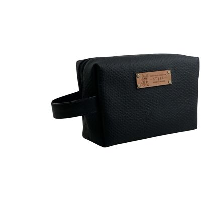 Nomadic pencil case S, “Tortoiseshell” black