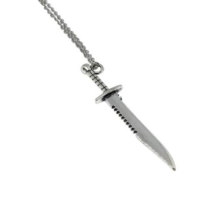 Bowie Knife Necklace & Earrings Set - Necklace