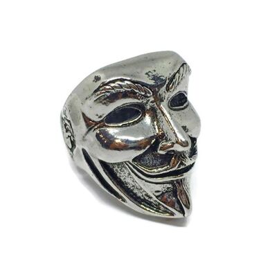 Guy Fawkes Anonymous Mask Ring