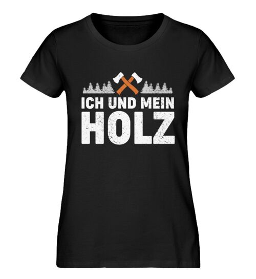 Mein Holz  - Damen Premium Organic Shirt - Black