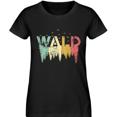 Der Wald  - Damen Premium Organic Shirt - Black