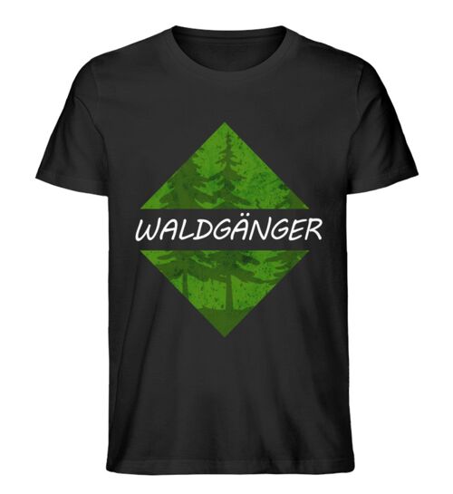Der Waldgänger  - Herren Premium Organic Shirt - Black